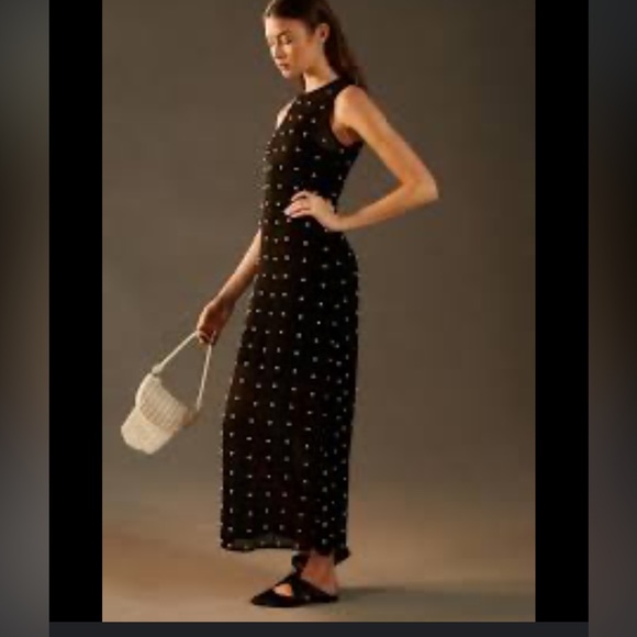 Anthropologie x TANVI KEDIA Sheer Pearl Dress